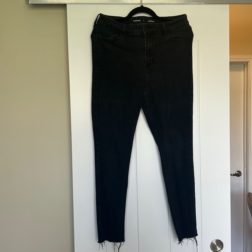 Old Navy High Rise Super Skinny Jeans - BLACK